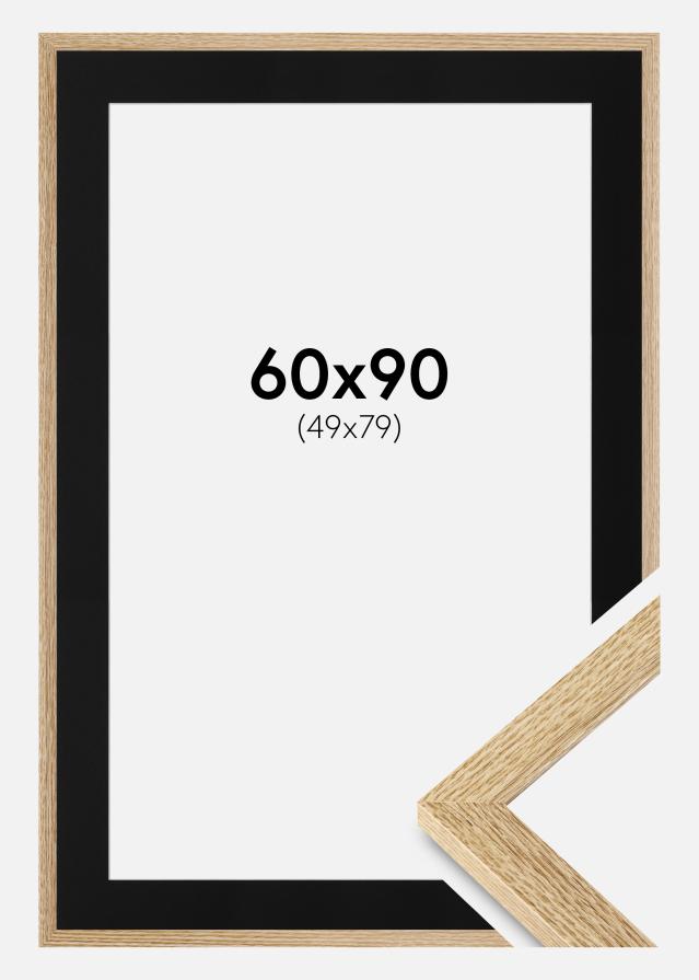 Ramme Selection Eg 60x90 cm - Passepartout Sort 50x80 cm