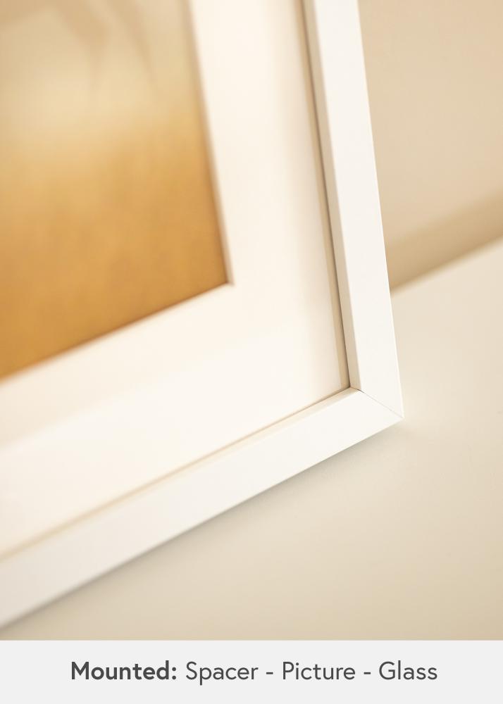 BGA Boksramme Akrylglas Hvid 40x60 cm