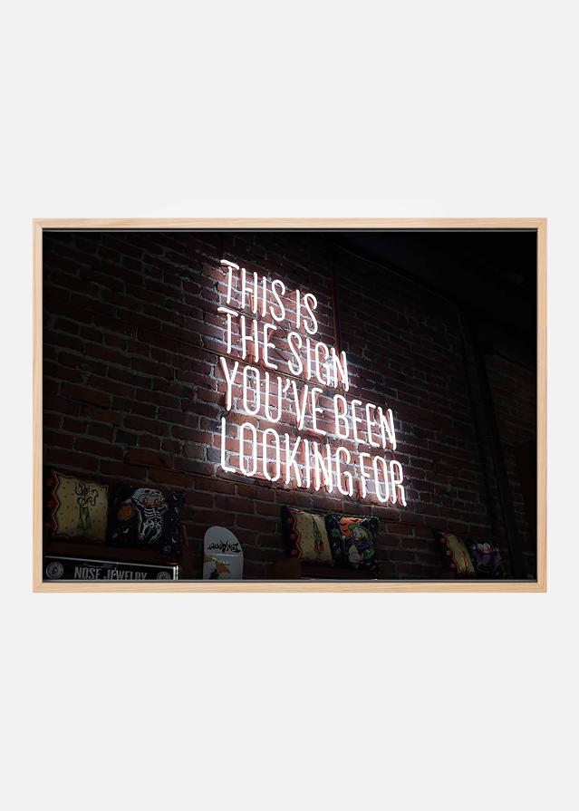The sign Plakat