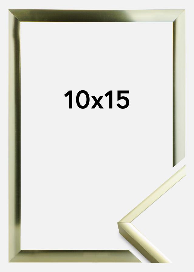 Ramme Aluminum Gold 10x15 cm