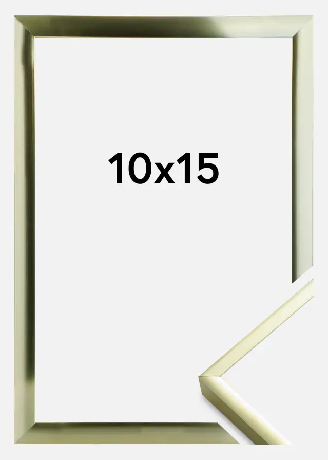 Ramme Aluminum Gold 10x15 cm