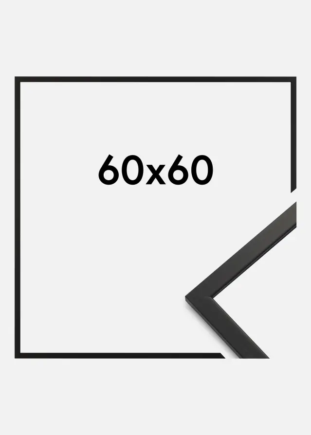 Ramme Edsbyn Sort 60x60 cm