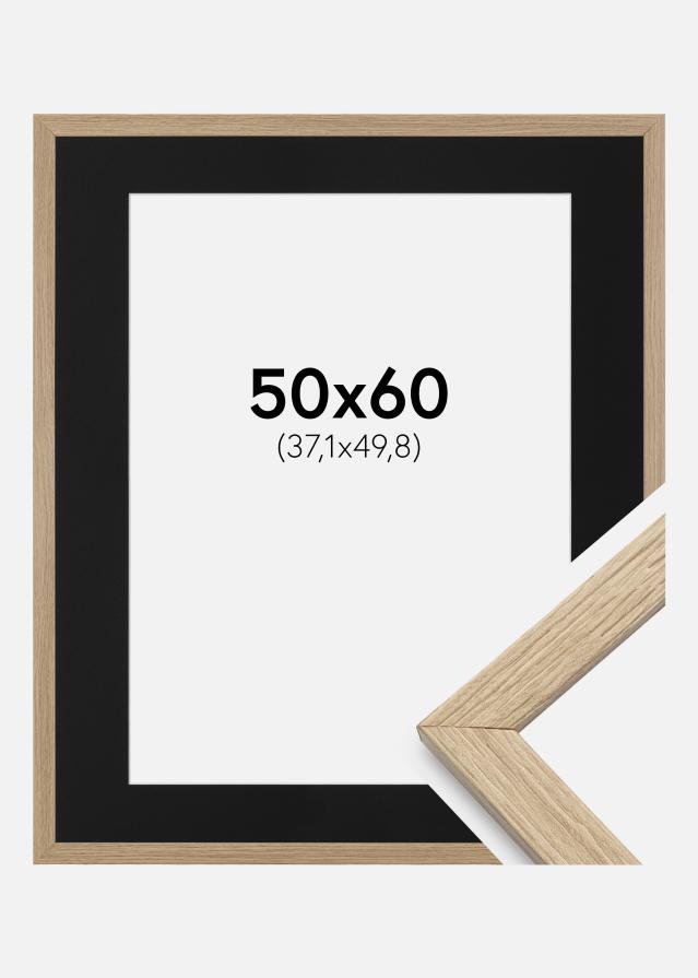 Ramme Stilren Eg 50x60 cm - Passepartout Sort 15x20 inches