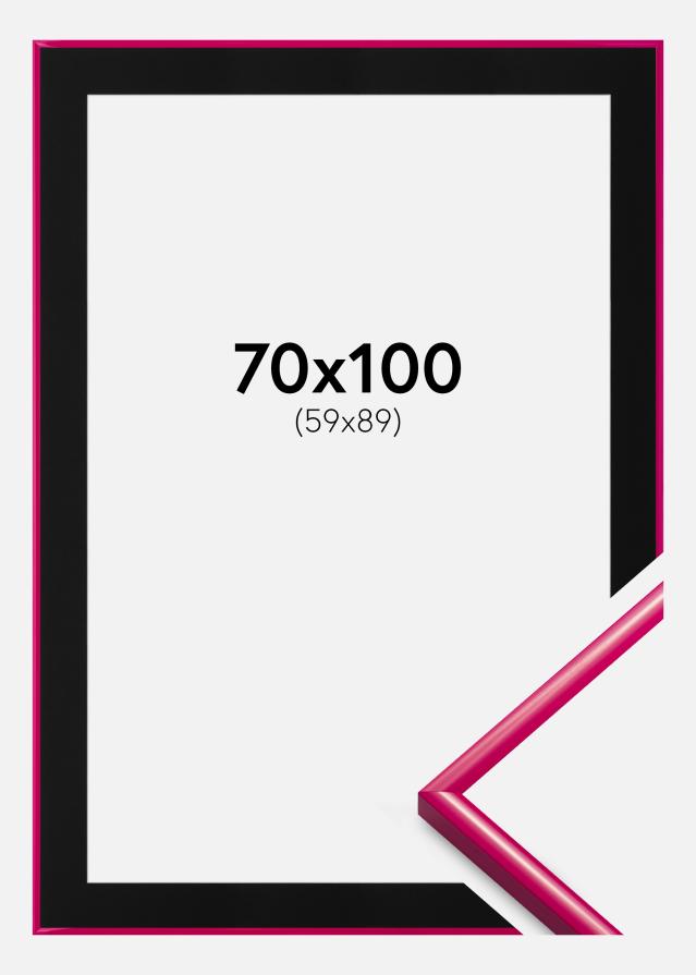 Ramme New Lifestyle Mørk Rosa 70x100 cm - Passepartout Sort 60x90 cm