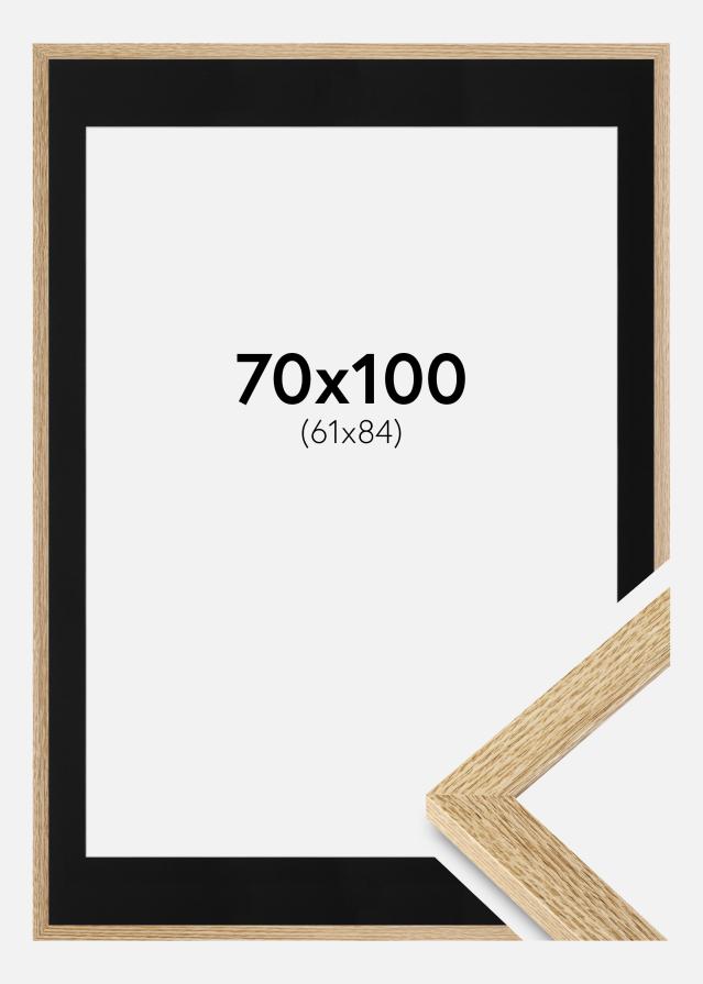 Ramme Selection Eg 70x100 cm - Passepartout Sort 62x85 cm