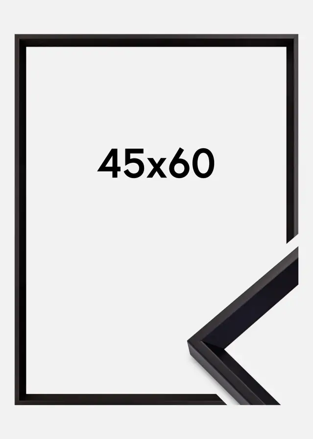 Ramme Globe Akrylglas Sort 45x60 cm
