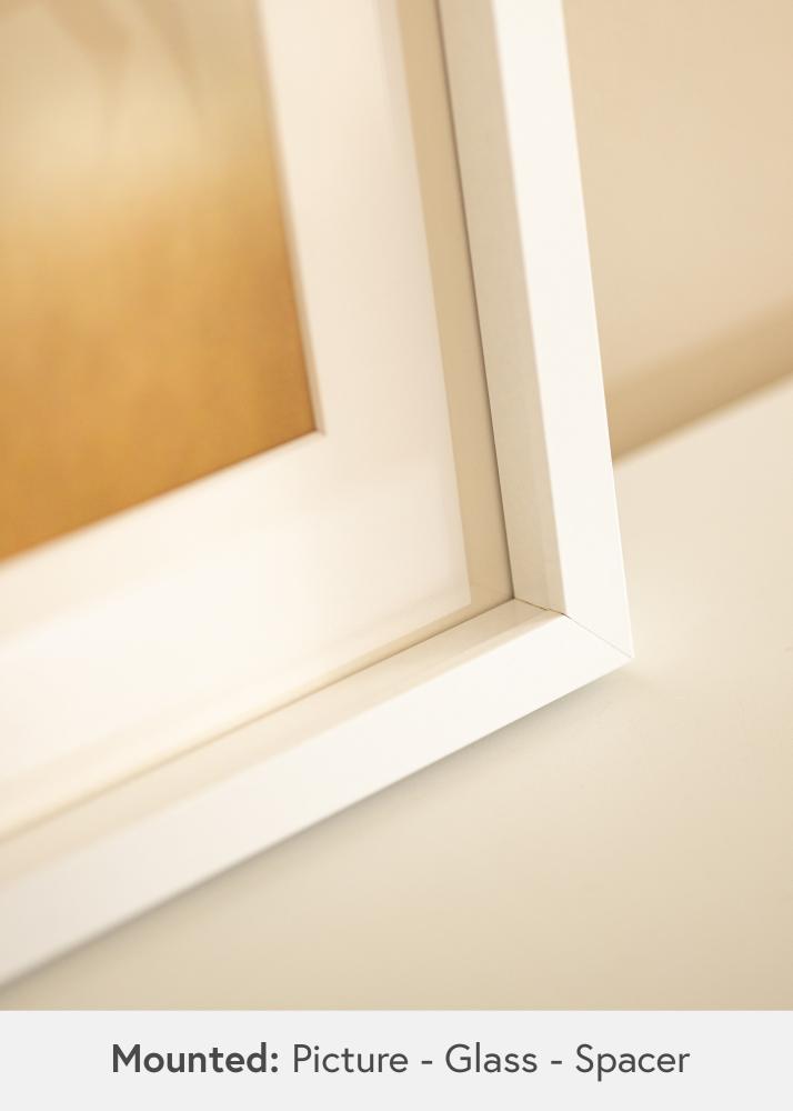 BGA Boksramme Akrylglas Hvid 40x60 cm