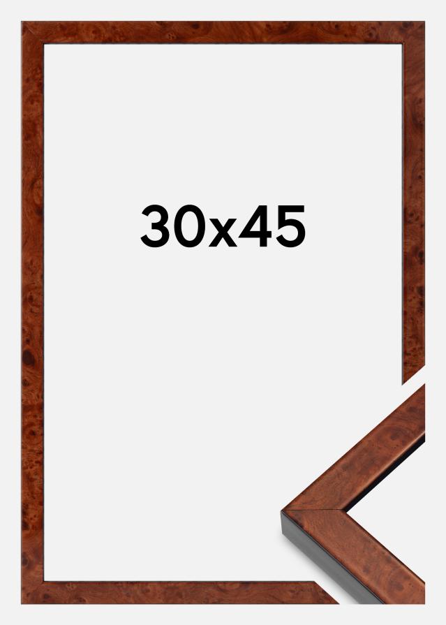 Ramme Hermes Akrylglas Burr Walnut 30x45 cm