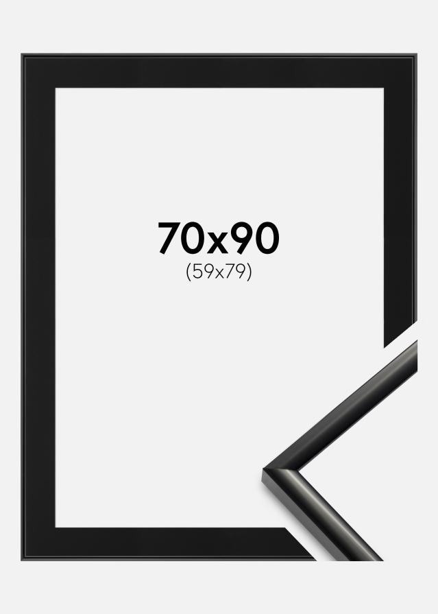 Ramme New Lifestyle Sort 70x90 cm - Passepartout Sort 60x80 cm