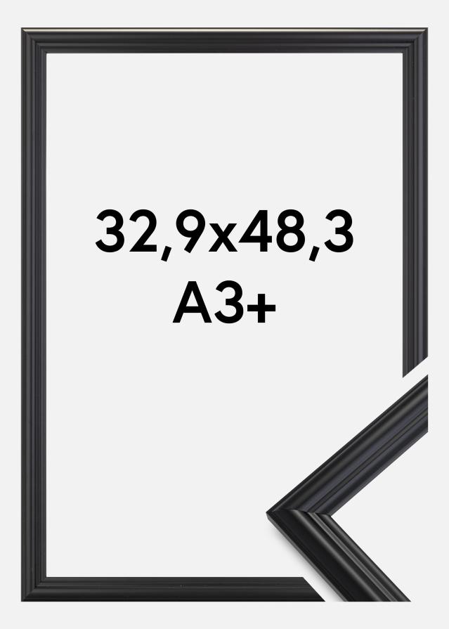 Ramme Siljan Akrylglas Sort 32,9x48,3 cm (A3+)