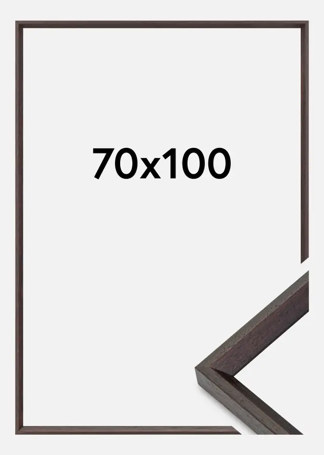 Ramme Globe Akrylglas Espresso 70x100 cm