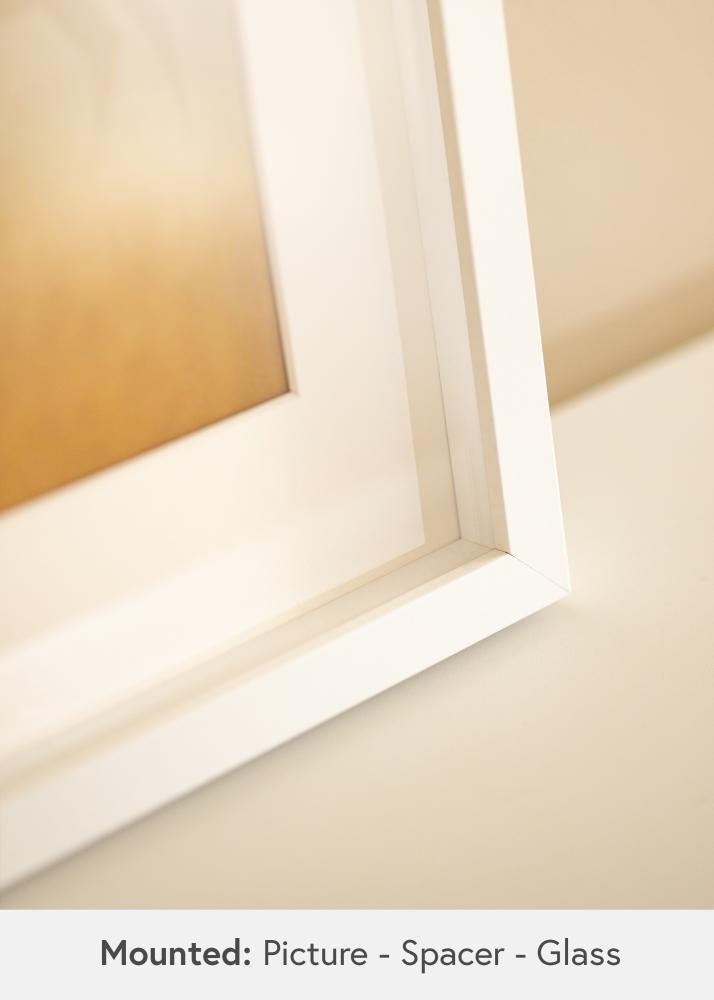 BGA Boksramme Akrylglas Hvid 40x60 cm