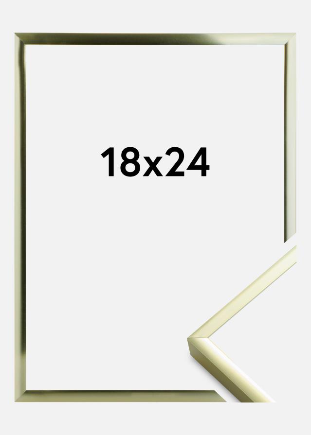 Ramme Aluminum Gold 18x24 cm