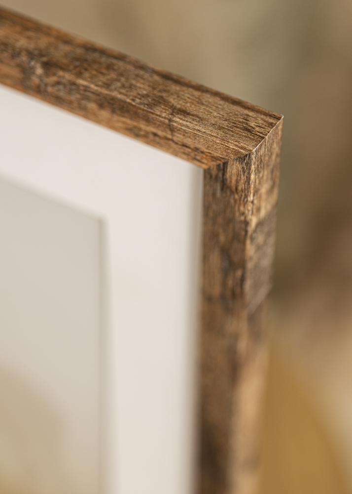 Ramme Fiorito Washed Oak 60x80 cm - Passepartout Hvid 50x60 cm