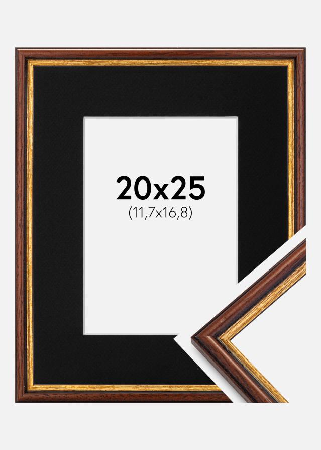Ramme Horndal Brun 20x25 cm - Passepartout Sort 5x7 inches