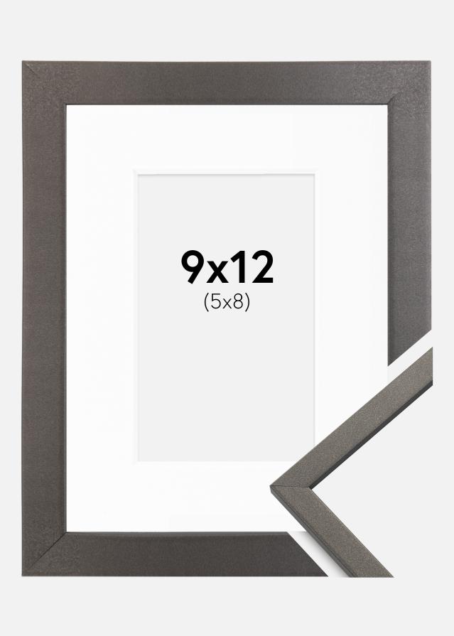Ramme Edsbyn Grafit 9x12 cm - Passepartout Hvid 6x9 cm