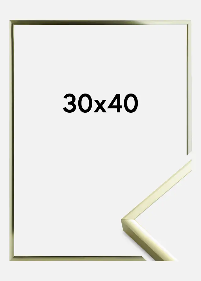 Ramme Aluminum Gold 30x40 cm