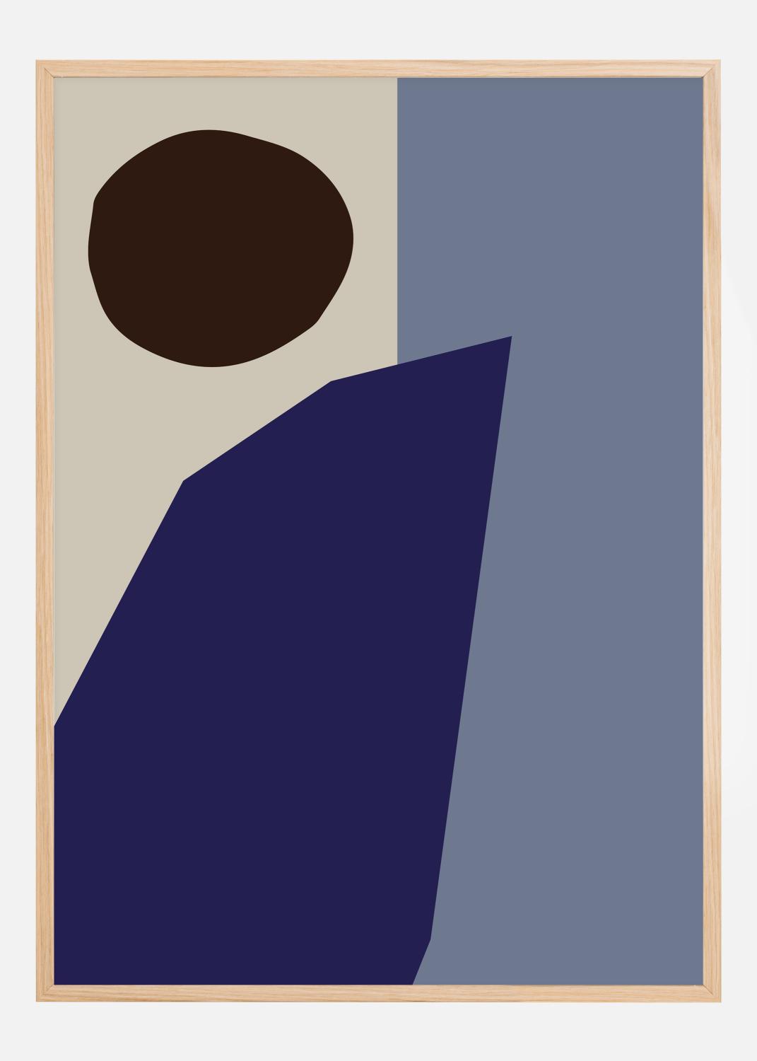 Product Image for Color Blocks Blue Plakat (21x29.7 cm (A4))