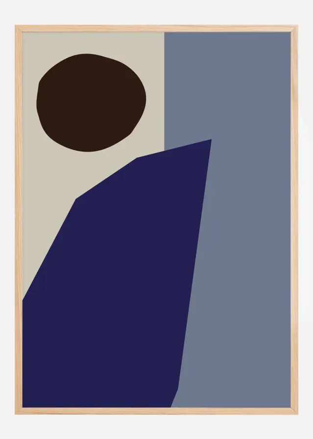 Color Blocks Blue Plakat