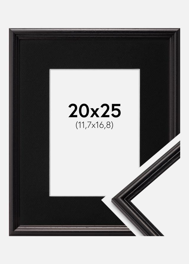 Ramme Horndal Sort 20x25 cm - Passepartout Sort 5x7 inches