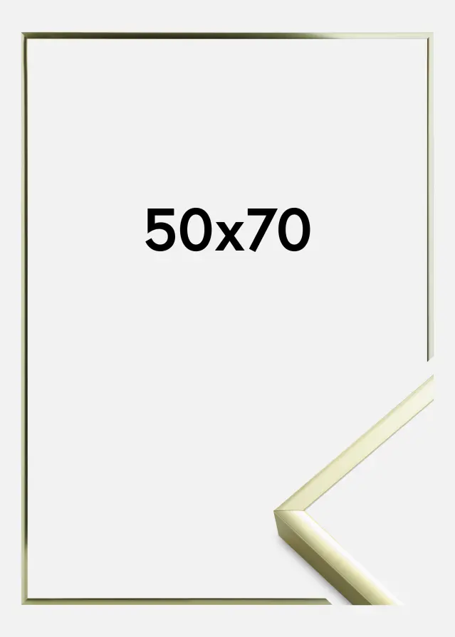 Ramme Aluminum Gold 50x70 cm