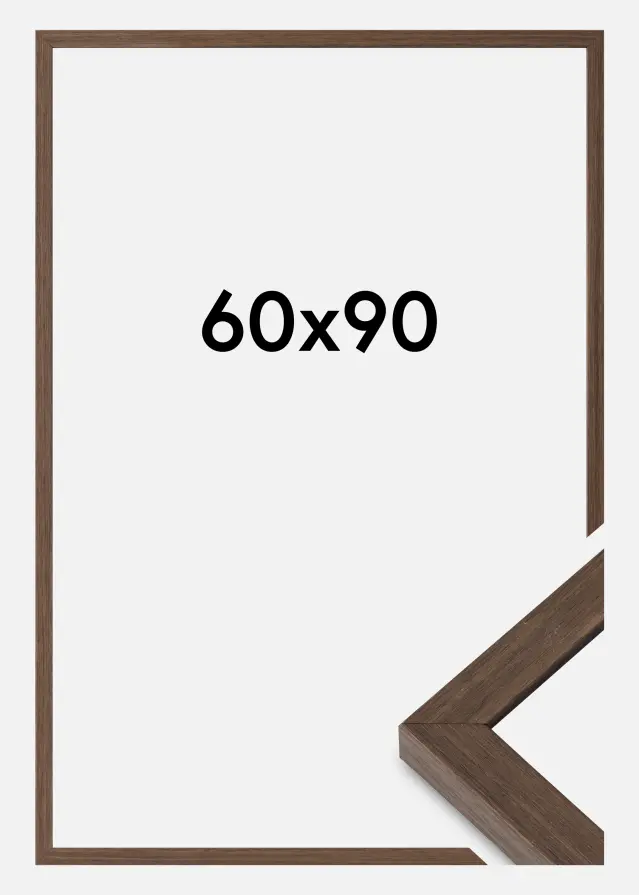 Ramme Hermes Akrylglas Valnød 60x90 cm