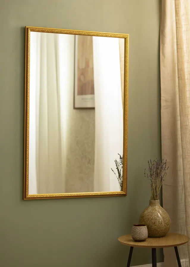 Spejl Nostalgia Guld 65x95 cm