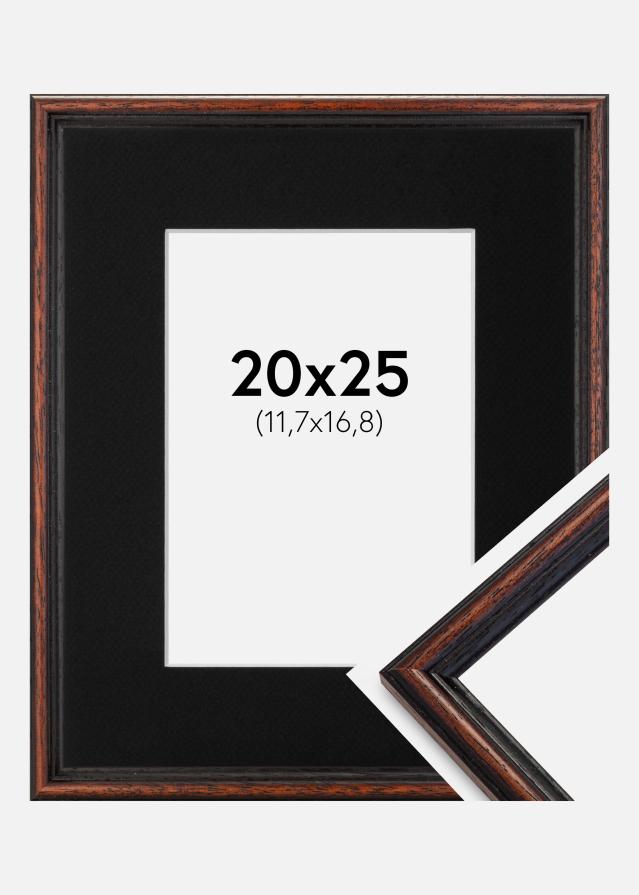 Ramme Horndal Valnød 20x25 cm - Passepartout Sort 5x7 inches