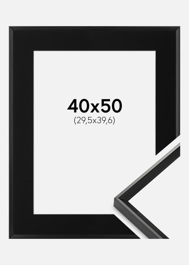 Ramme Desire Sort 40x50 cm - Passepartout Sort 12x16 inches