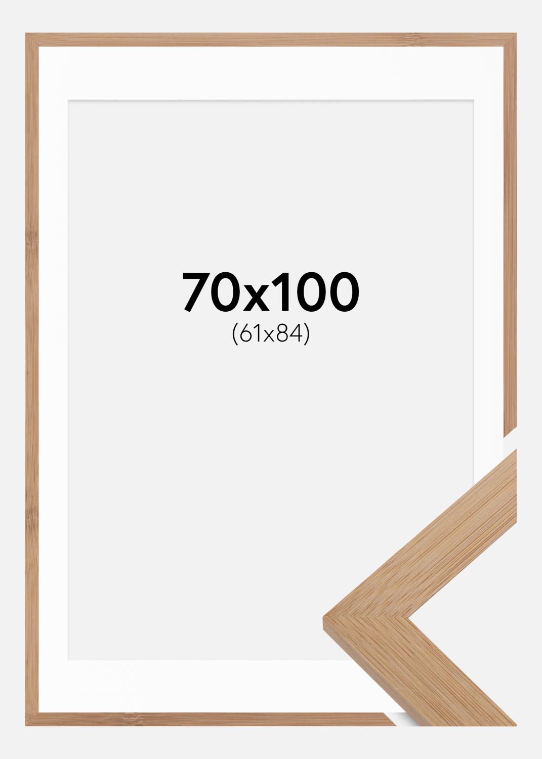 Product Image for Ramme Hoei Bambus 70x100 cm - Passepartout Hvid 62x85 cm