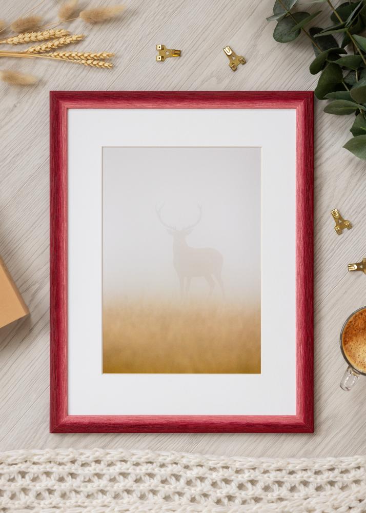 Ramme Cornwall Akrylglas Mørkerød 30x30 cm