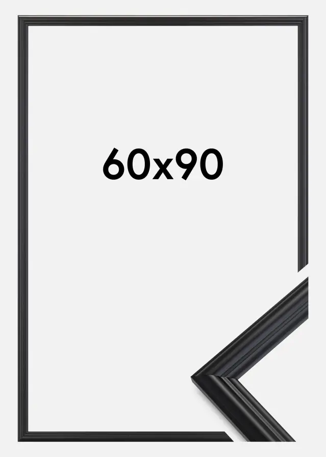 Ramme Siljan Sort 60x90 cm