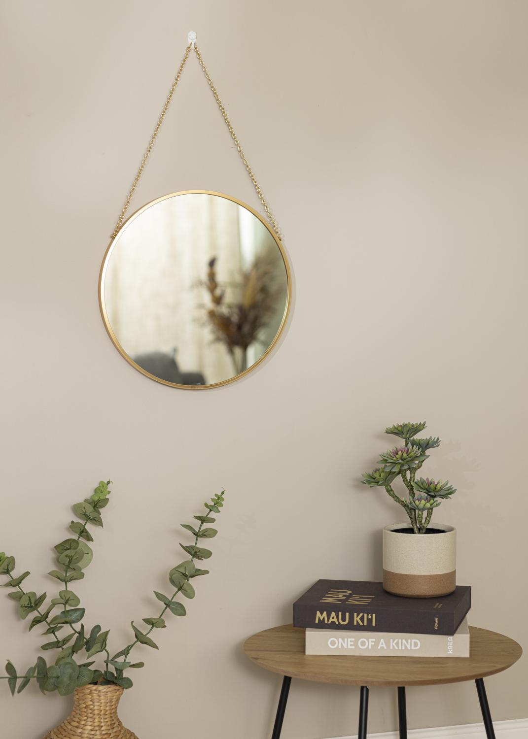 Product Image for Rundt Spejl Modern Deep Guld 41 cm Ø