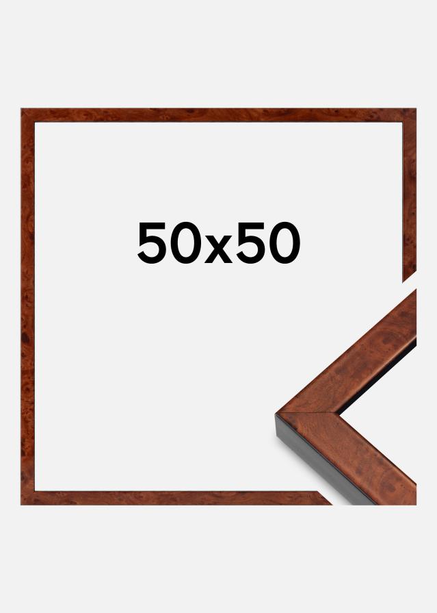 Ramme Hermes Akrylglas Burr Walnut 50x50 cm