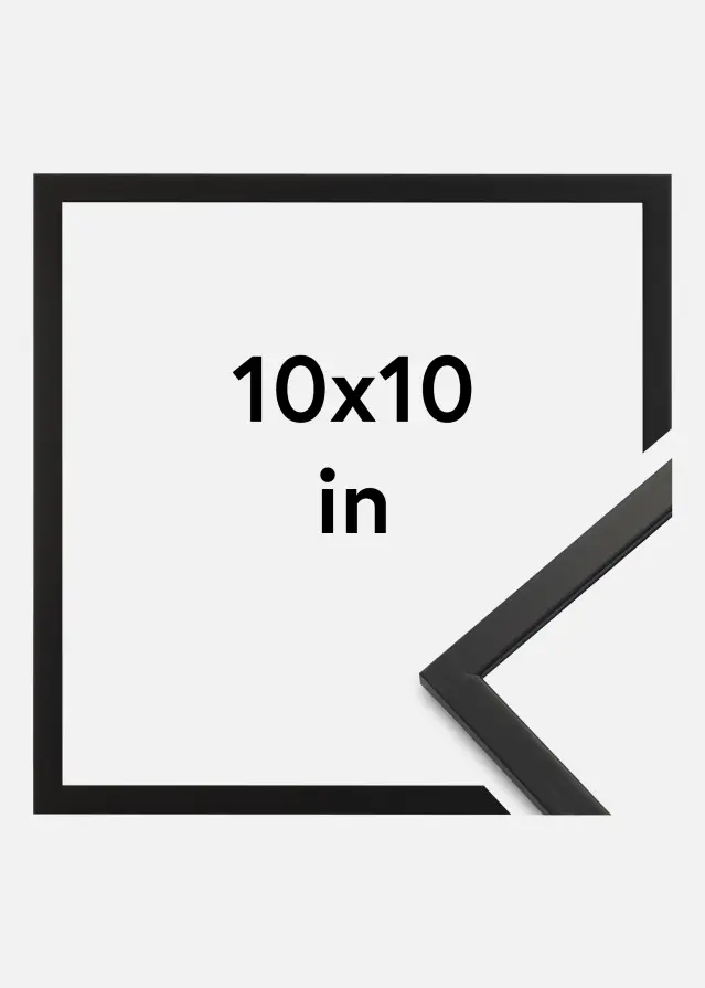 Ramme Edsbyn Akrylglas Sort 10x10 inches (25,4x25,4 cm)