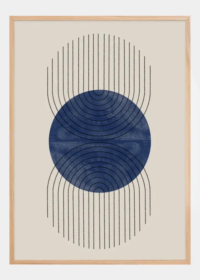 Perfect Point Blue Plakat