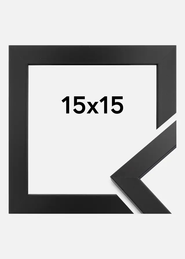 Ramme Black Wood Akrylglas 15x15 cm
