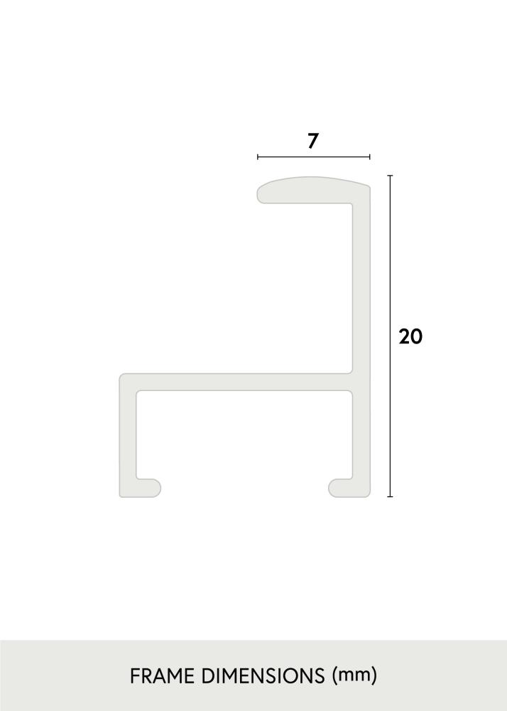 Spejl Minimal White 40x80 cm