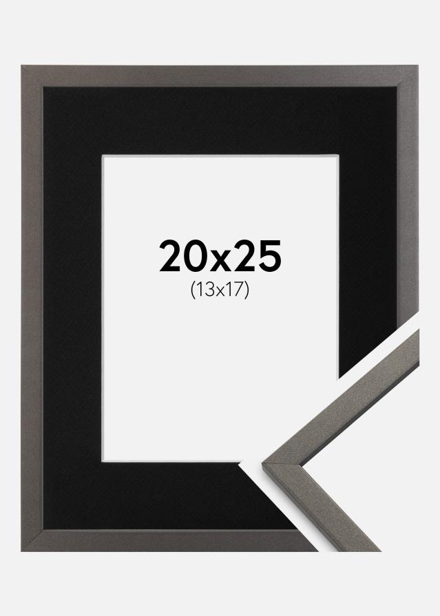Ramme Edsbyn Grafit 20x25 cm - Passepartout Sort 14x18 cm