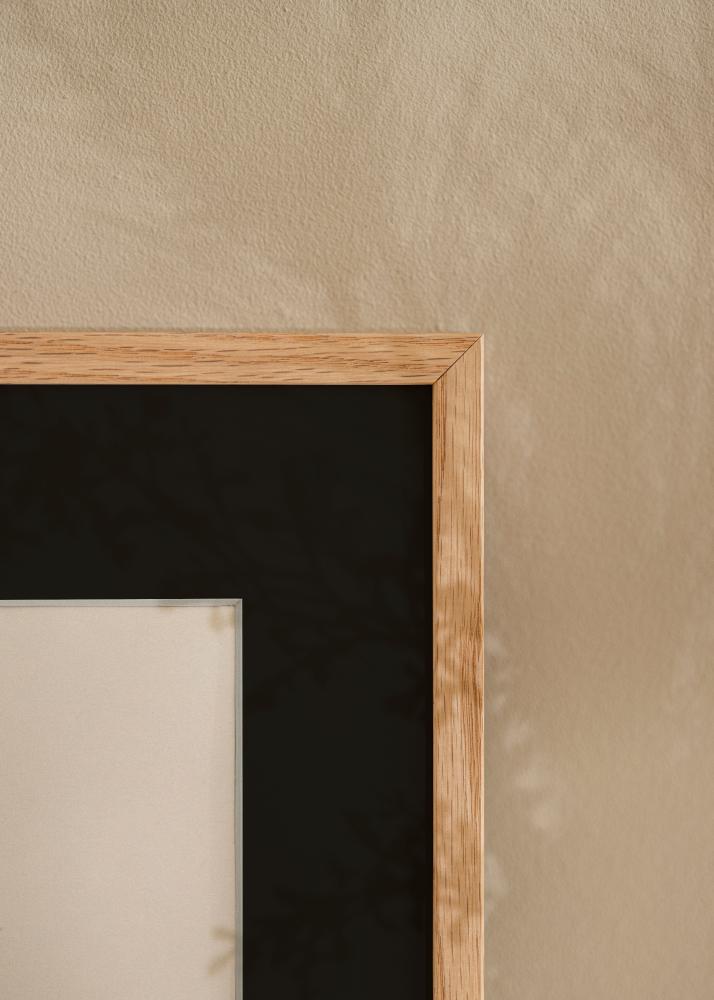 Ramme E-Line Eg 70x70 cm - Passepartout Sort 60x60 cm