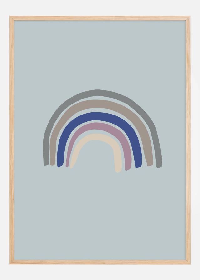 Rainbow Blue Plakat