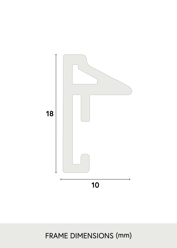 Ramme Desire Akrylglas Sort 20x30 cm