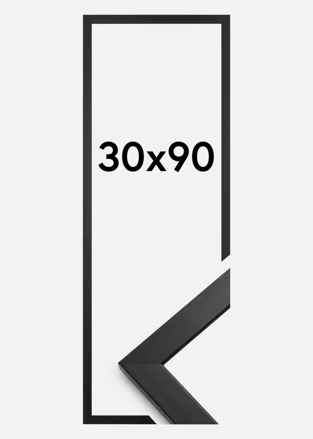 Ramme Stilren Akrylglas Sort 30x90 cm