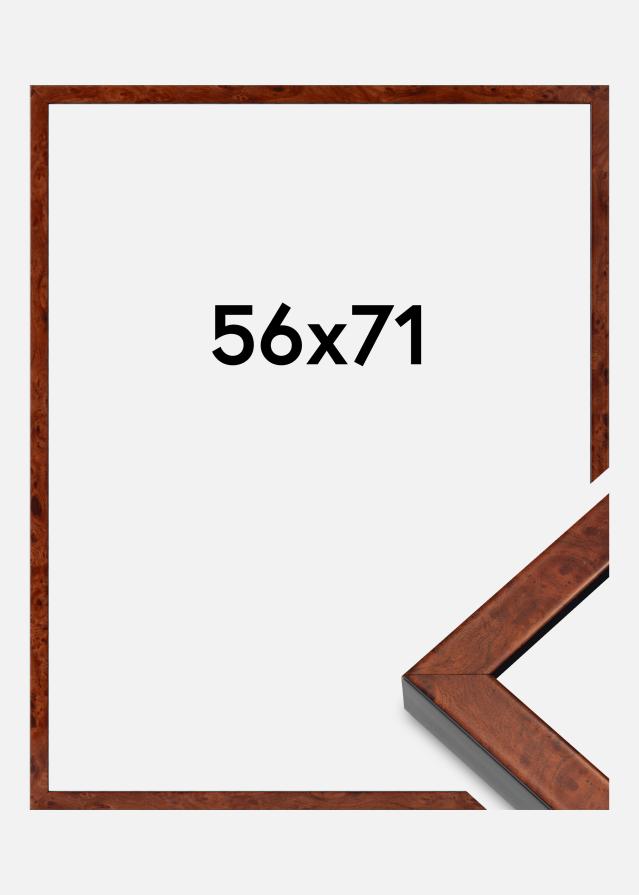 Ramme Hermes Akrylglas Burr Walnut 56x71 cm