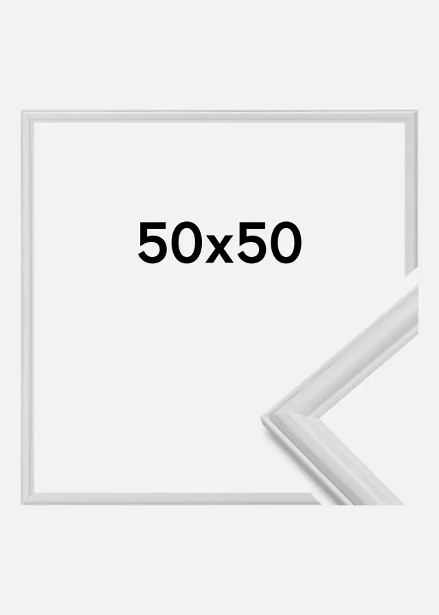 Ramme Line Hvid 50x50 cm
