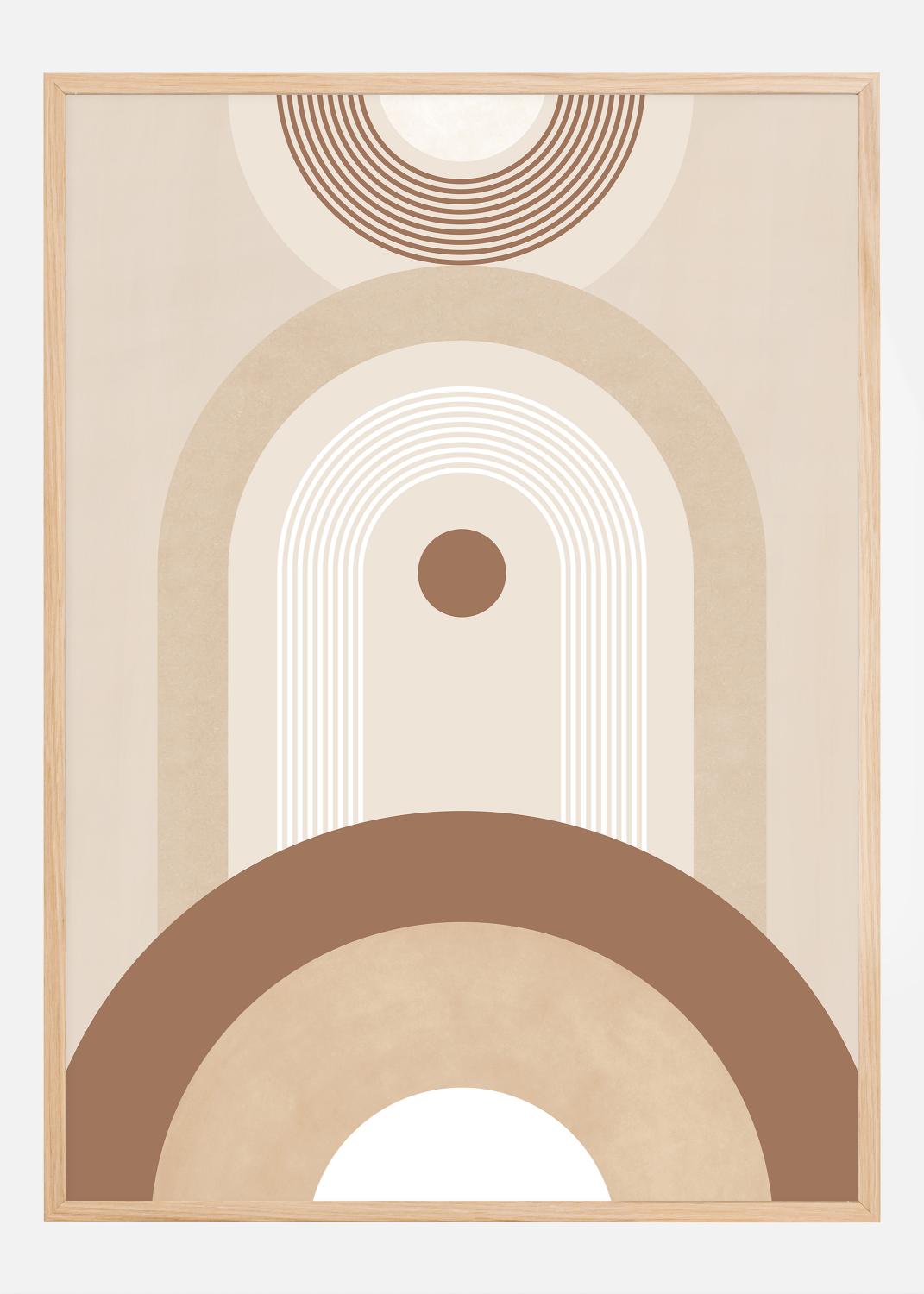 Product Image for Beige Mid Century Poster No.2 Plakat (21x29.7 cm (A4))