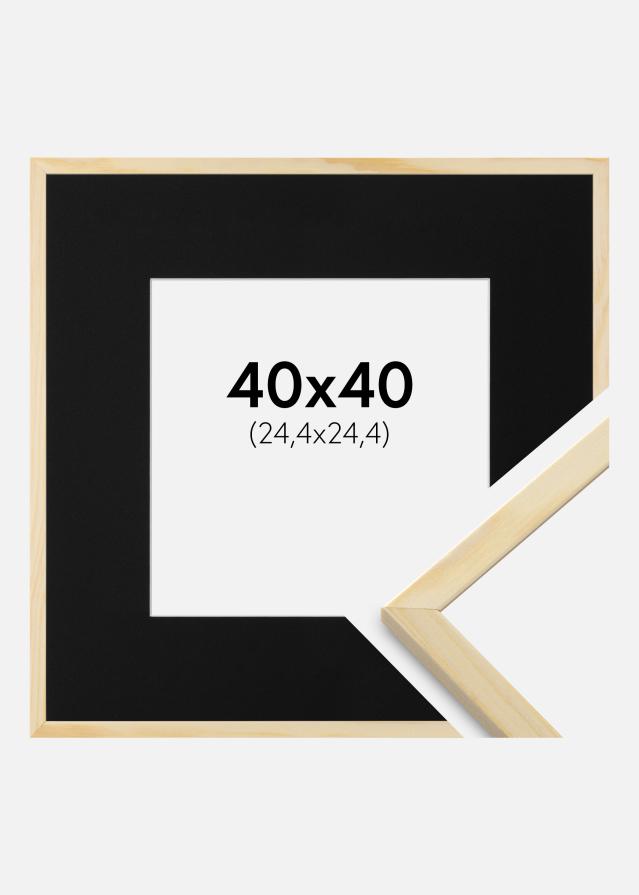 Ramme Galant Fyr 40x40 cm - Passepartout Sort 10x10 inches
