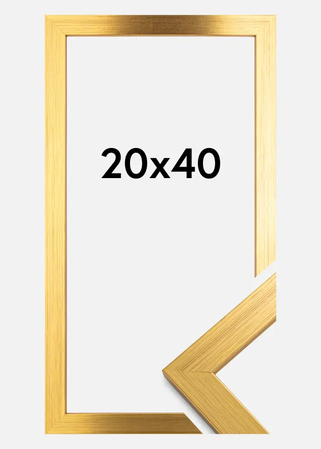 Ramme Gold Wood Akrylglas 20x40 cm