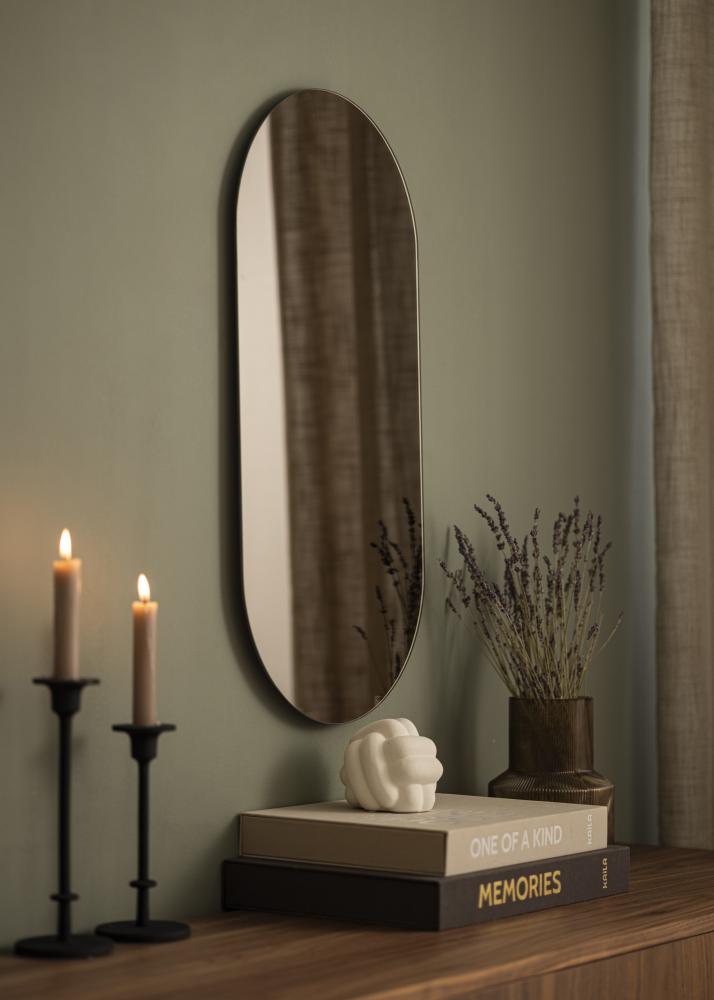 KAILA Spejl Oval Dark Bronze 35x70 cm