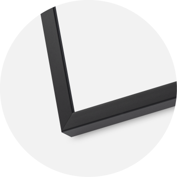 Ramme E-Line Sort 30x40 cm - Passepartout Hvid 8x12 inches